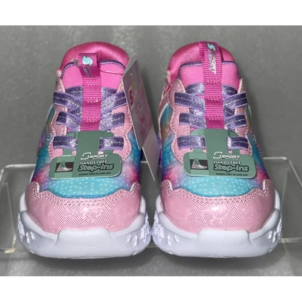 S Sport By Skechers Olive‎ Sneakers Light Up Stretch Laces Toddler Girls Size 5